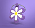 Schlüsselanhänger mit violetter Blume