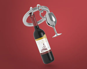 Llavero Botella de Vino