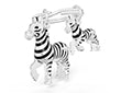 Porte-clés Zèbre Meta[l]morphose MTM424-01