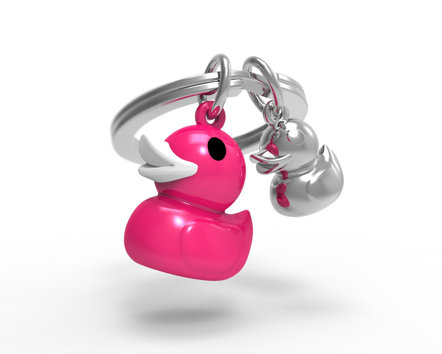 Porte-Clés Canard Rose Fuchsia