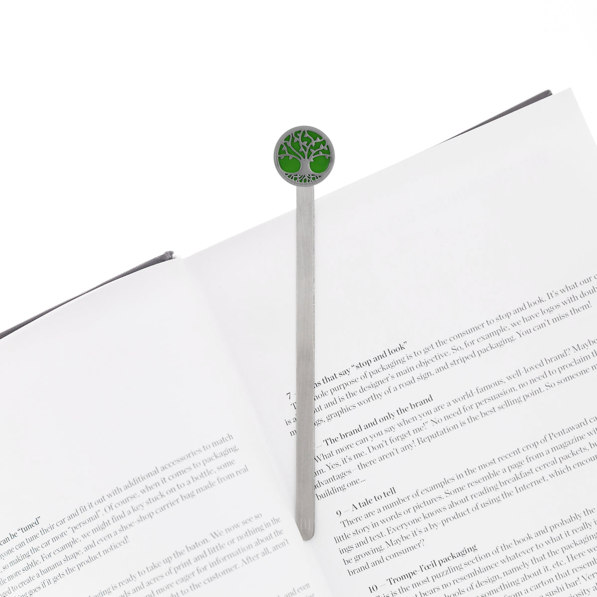 Groene boom bladwijzer
