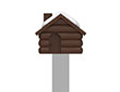 Marque-page Chalet d’Hiver