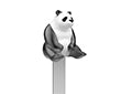Marque-page Panda Meta[l]morphose MTMB273-01