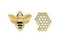 Alfiler de abeja y panal
