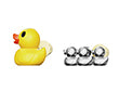 Pin's Maman Canard et Canetons Meta[l]morphose MTMP114BX