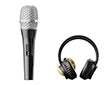 Pin's Micro et Casque