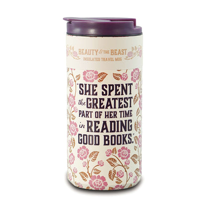 Mug de voyage en métal La Belle et la Bête - 350 ml