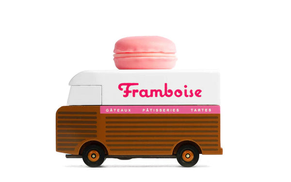 Furgone in legno Candycar World - Furgone Macaron Lampone