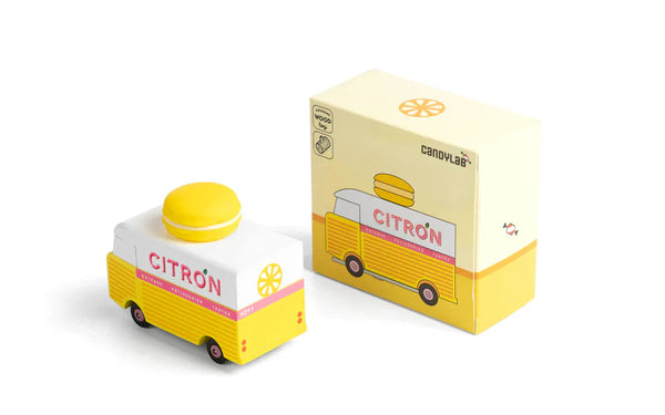 Furgone in legno Candycar World - Furgone Macaron al limone