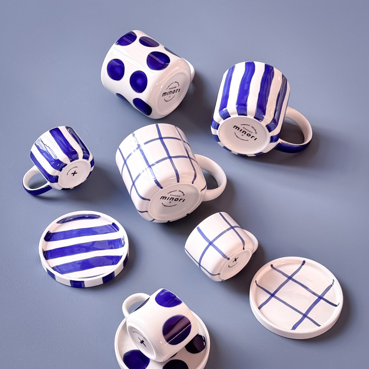 Set espresso 2 tasses et 2 soucoupes – Magazin Minori