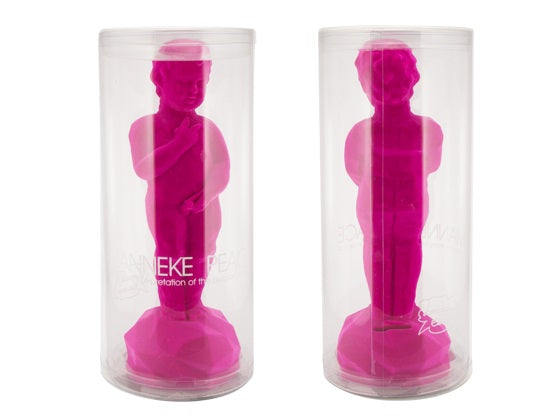 Manneke Peace Piggy Bank Fucsia - Edizione limitata