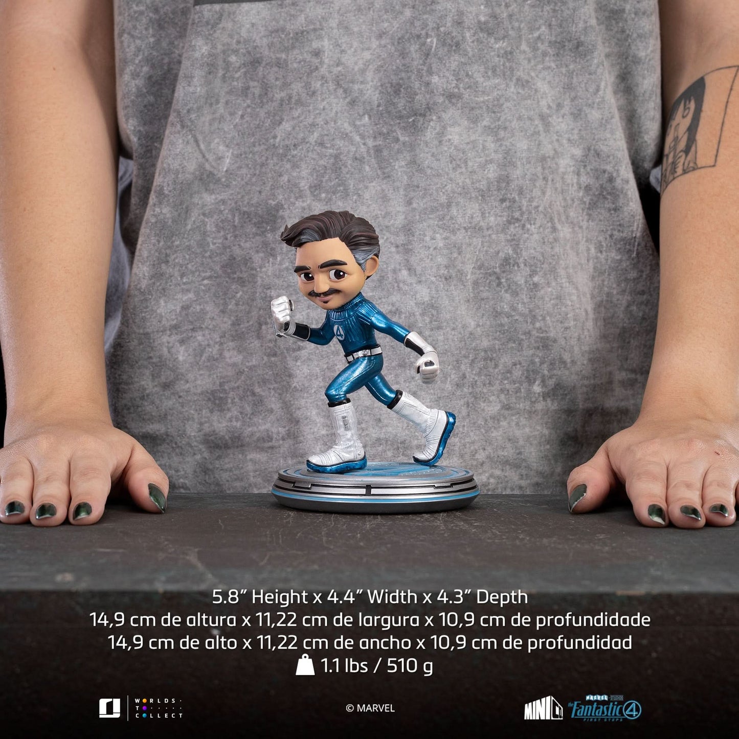 Figurine Fantastic Four Pack (Metallic Version) - The Fantastic Four: First Steps - Mini Co.