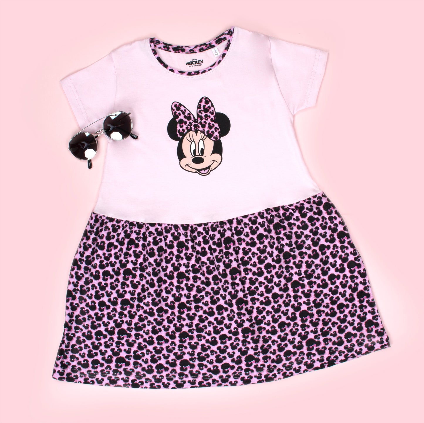 Disney Minnie Mouse Dress – rose Leopard