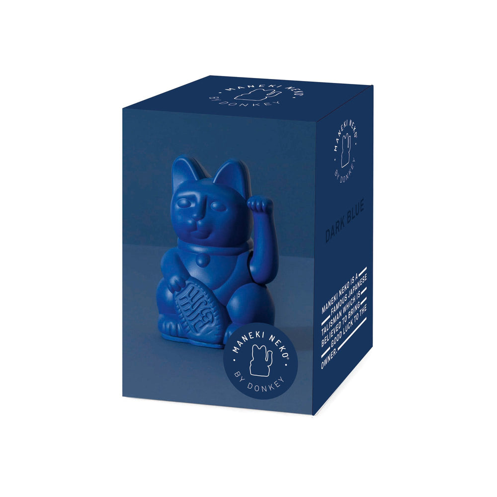 Mini Chat Chanceux Bleu Foncé