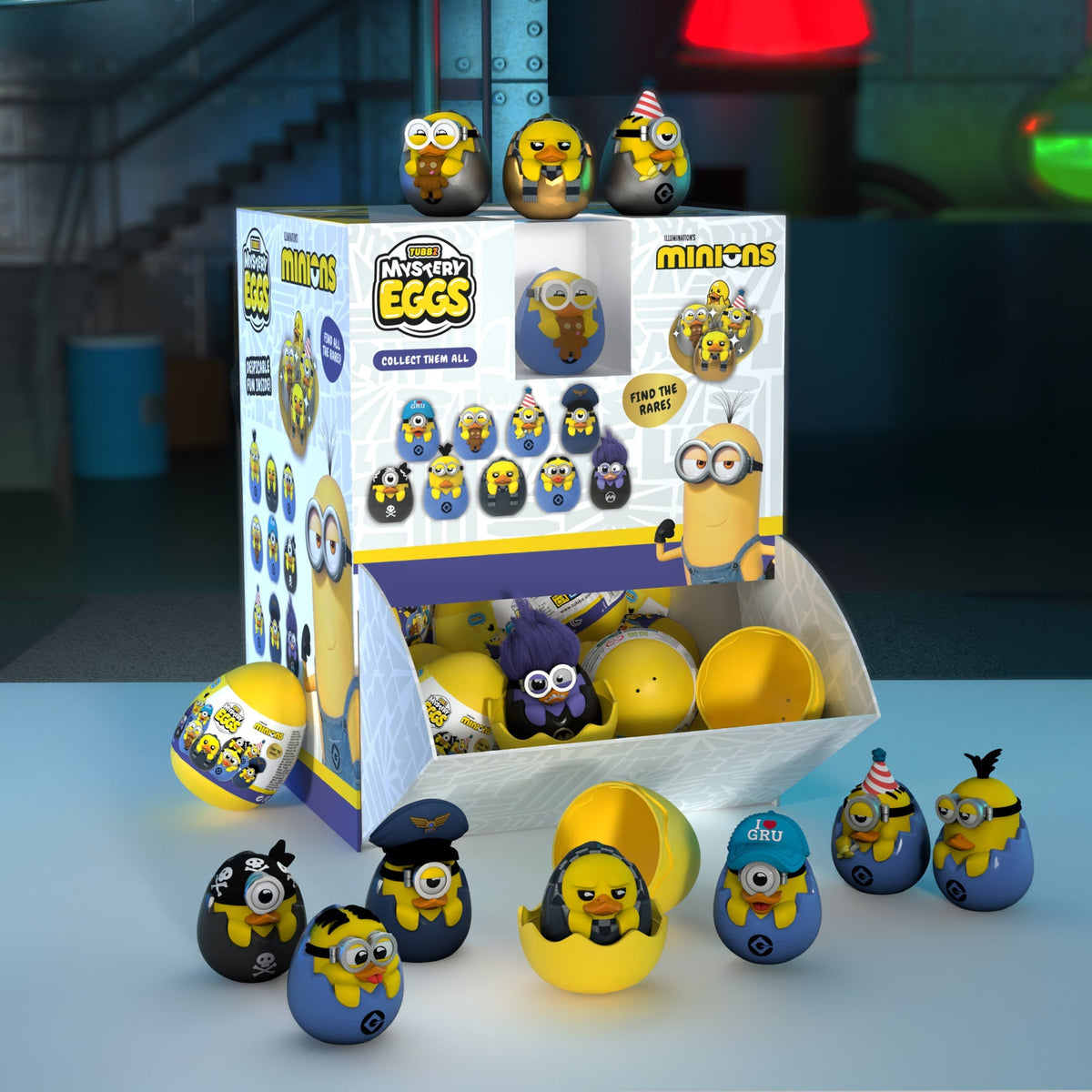 open packaging of Minions TUBBZ Mystery Eggs