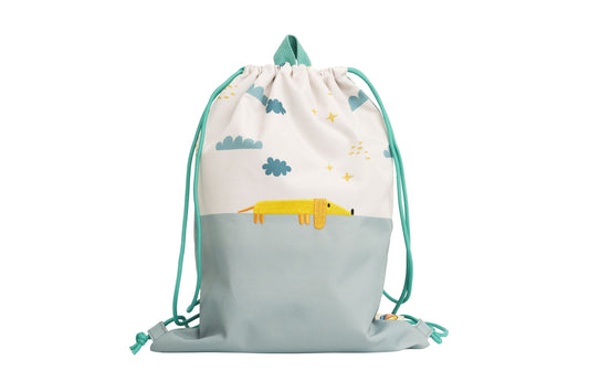 PRODUCTS WITH IMPERFECTIONS - Flying Dog Drawstring Bag