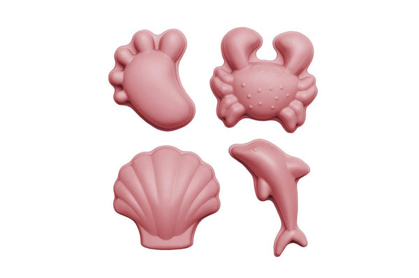 Mexilhões de areia rosa antiga
