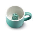 Caneca Lucky Cat Maneki Neko Turquesa – 150 ml
