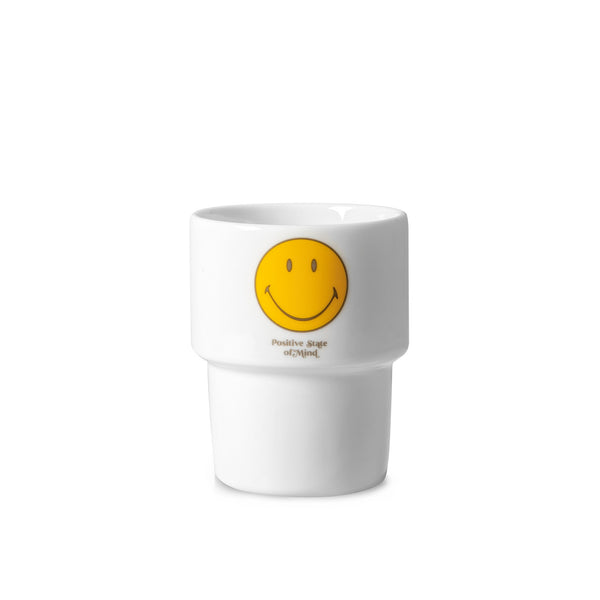 Tazza con faccina sorridente e mente positiva