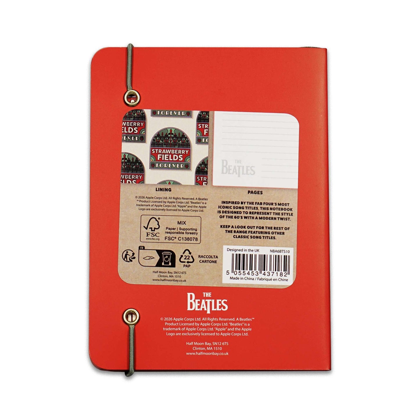 Carnet A6 souple The Beatles - Strawberry Fields