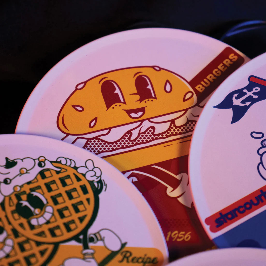 stranger things set of 4 coasters fanattik