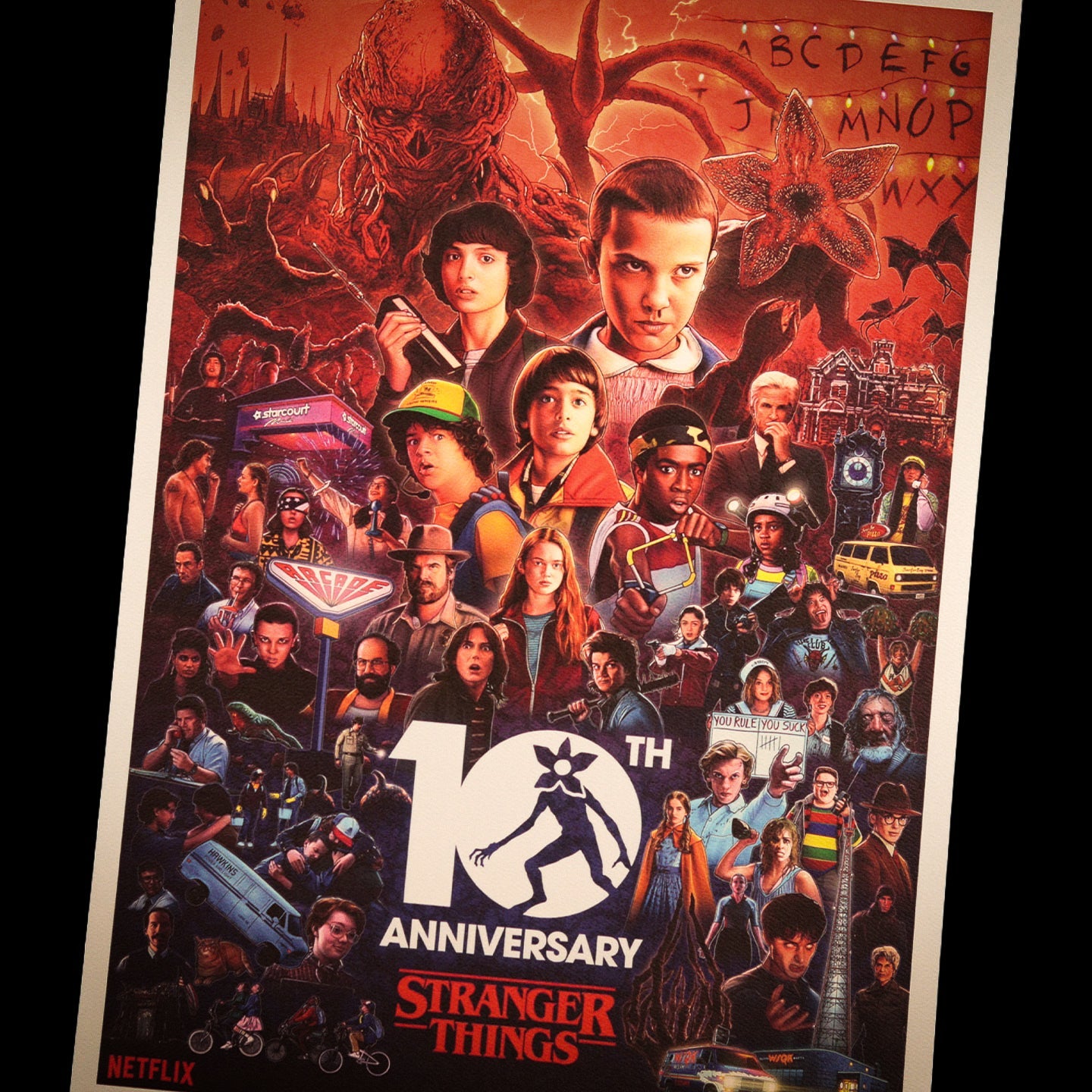 Stranger Things - Limited Edition 10th Anniversary Art Print