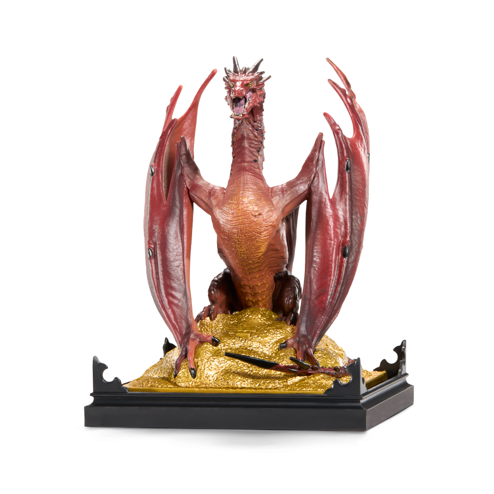 diorama smaug bilbon le hobbit figurine de collection noble collection