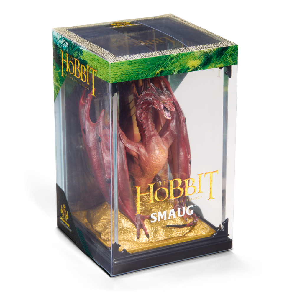 diorama smaug bilbon le hobbit figurine de collection noble collection