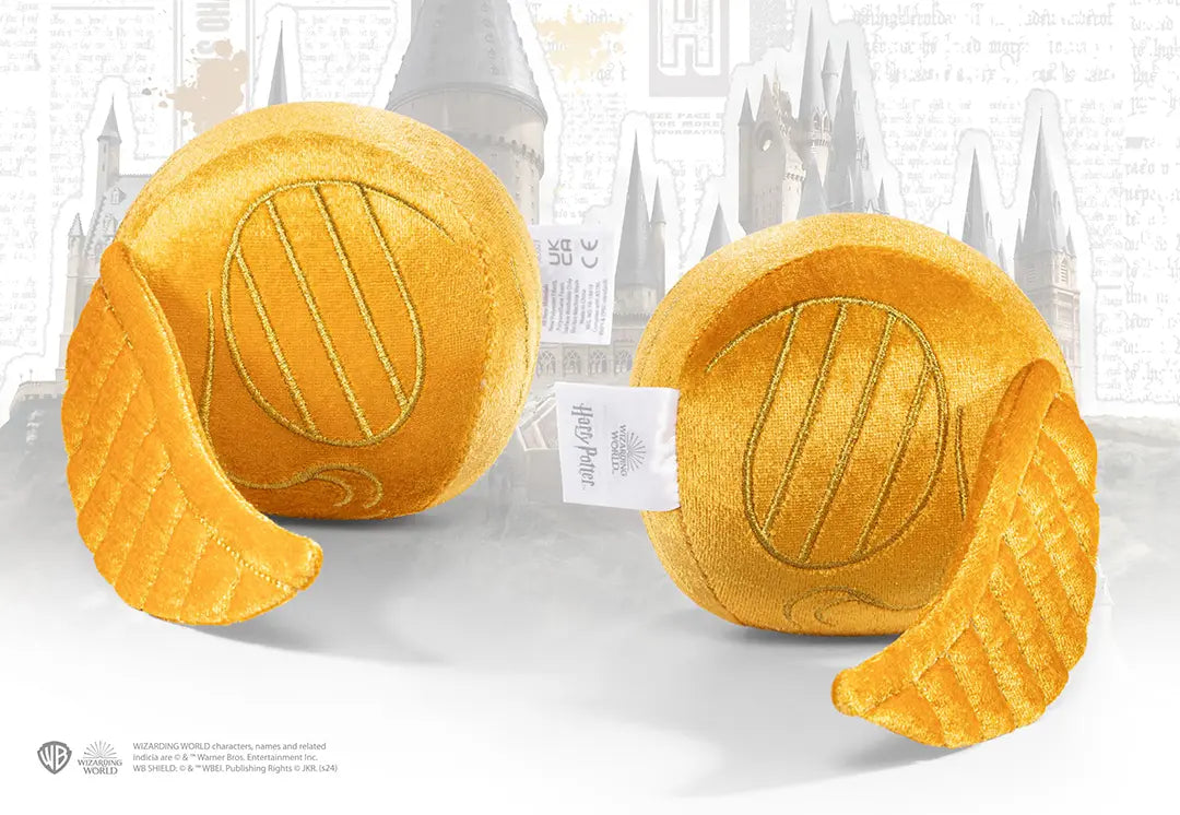 Peluche Harry Potter - Blason de Poudlard et Vif d’or
