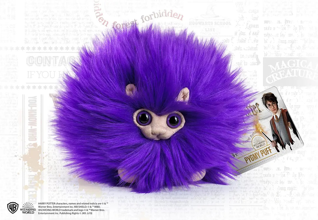 Peluche do Harry Potter - Puffskein Roxo