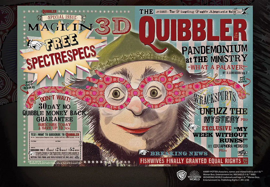 Rompecabezas de Harry Potter - Portada de la revista Quibbler