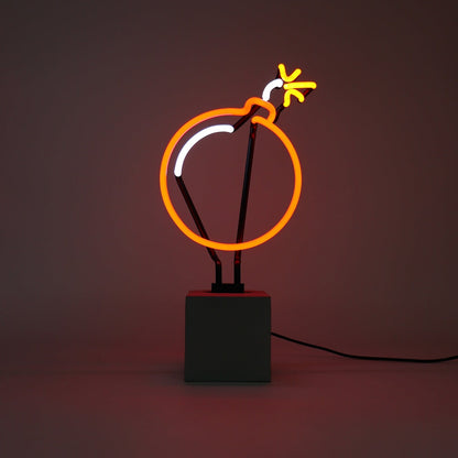 Panneau néon "Bomb" (bombe)