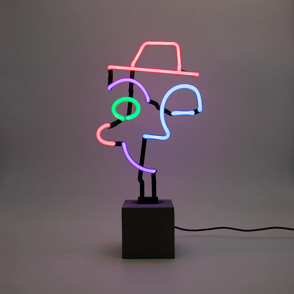 panneau neon wink face locomocean