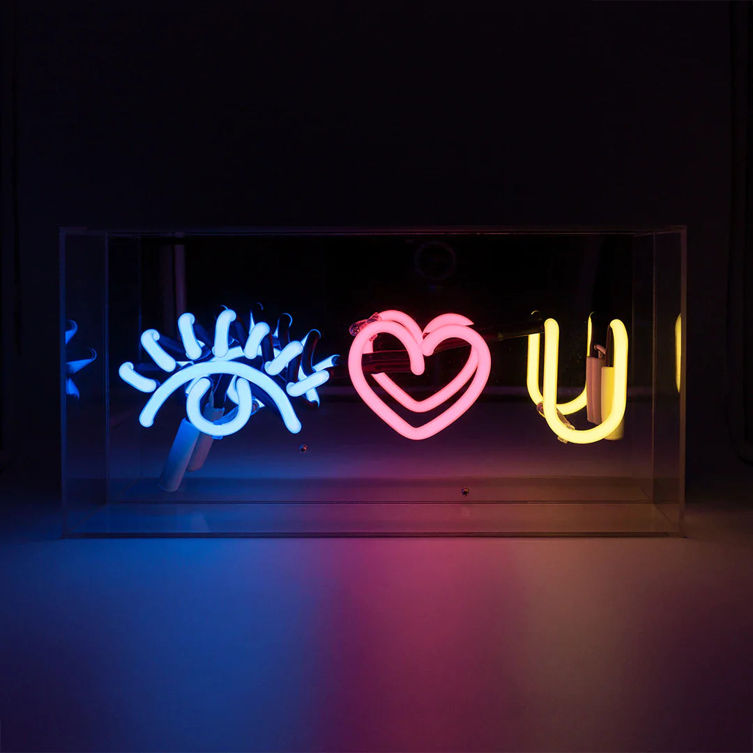 Olho neon te amo