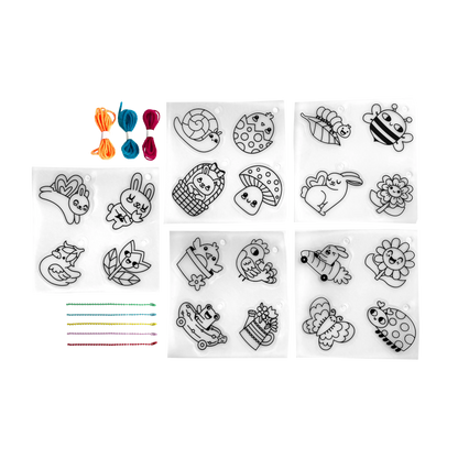 Kit plastique fou Shrink-Its! Amis du jardin – 20 motifs – OOLY