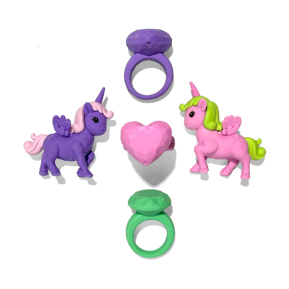 Unicorn Wishes Scented Puzzle Erasers – Set of 5