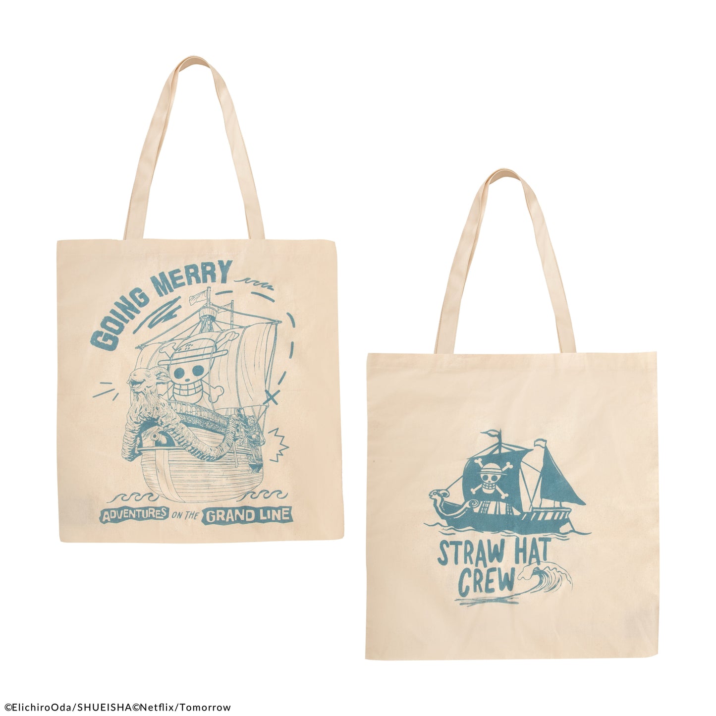 Tote Bag en Coton Équipage du Chapeau de Paille