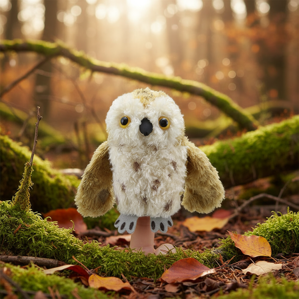 Marioneta de dedo de búho