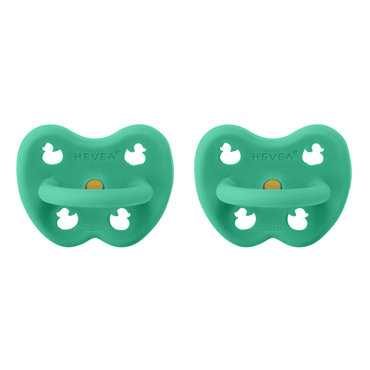 Lot de 2 sucettes rondes – 3 à 36 mois – HEVEA