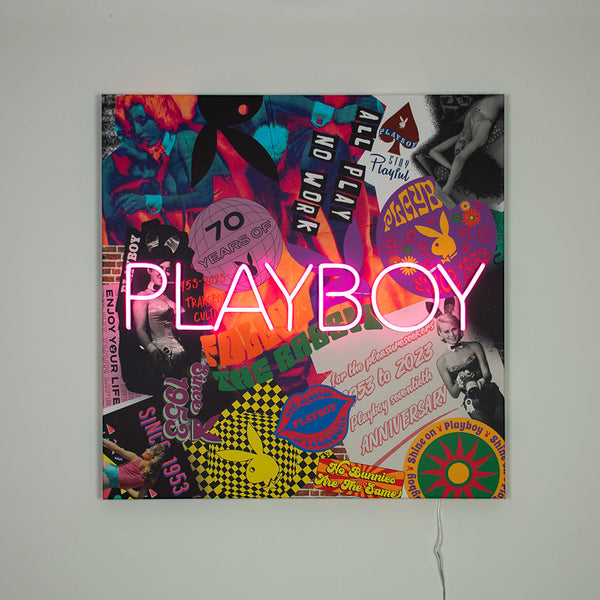 Playboy X Locomocean Collage Wall Art (LED Neon) - PETIT
