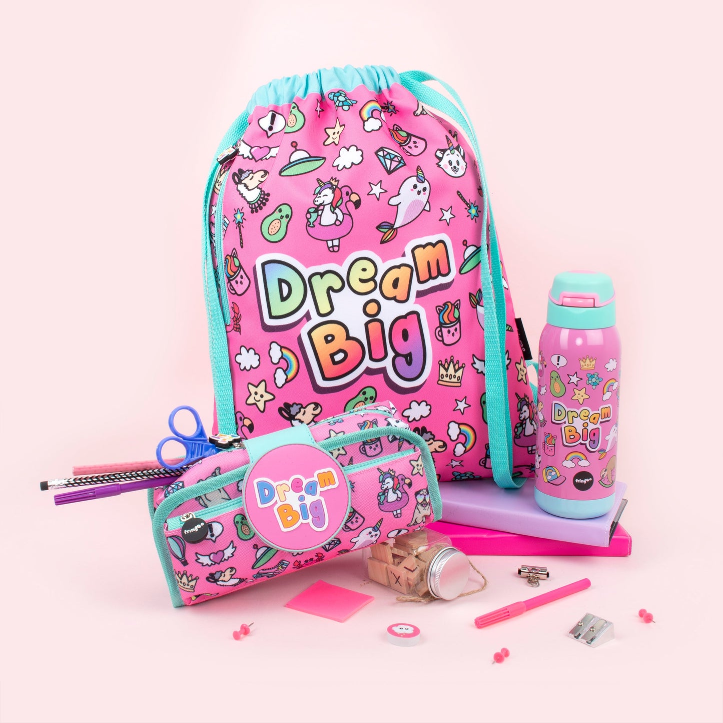 Sac à cordon avec bandoulière – Dream Big