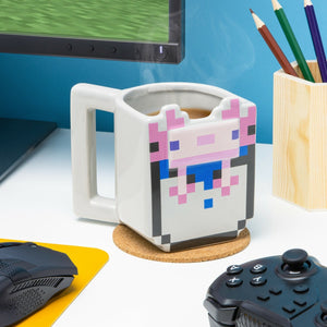 Tazza 3D Minecraft Axolotl - 400 ml
