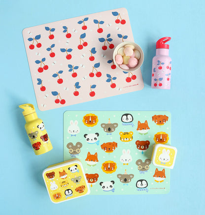 Set de table enfant - Cerises – vue 4 – A Little Lovely Company