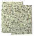 2er-Set Bio-Baumwoll-Mulltücher – Feuilles Sauge