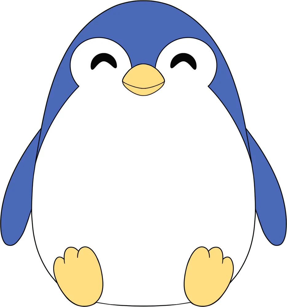 Pingüino de peluche 