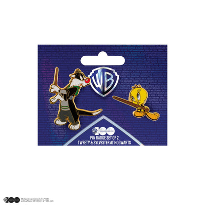 *Set of 2 Tweety & Sylvester Pins at Hogwarts
