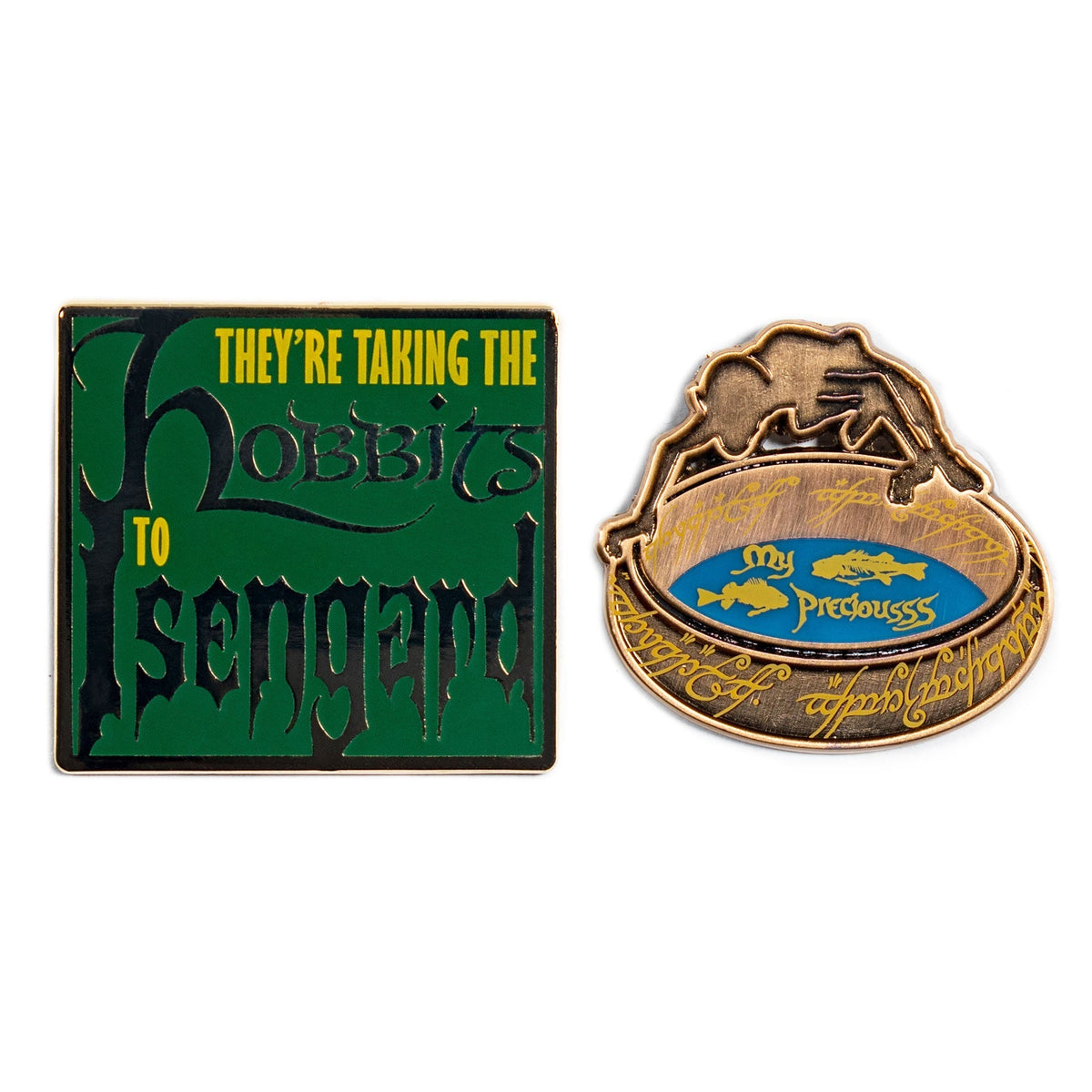 Pin's Seigneur des Anneaux Set 1.2 - Hobbits en Isengard et Gollum