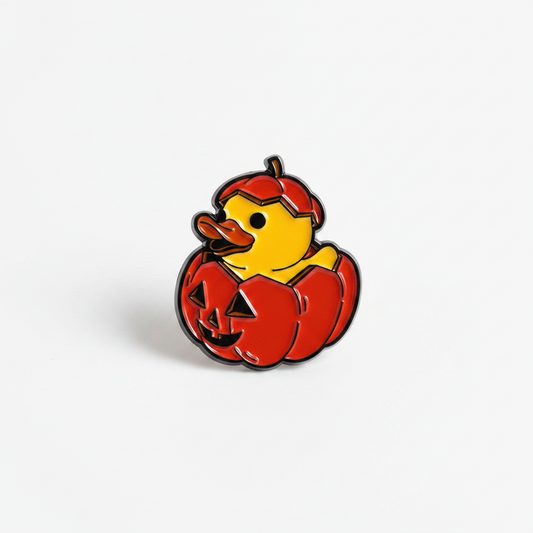 Pin de calabaza de pato amarillo