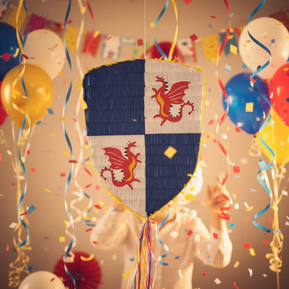 Piñata scudo del cavaliere 