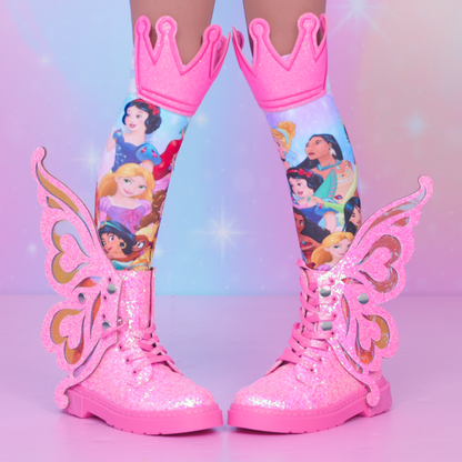 CHAUSSURES DE FÉE À PAILLETTES - ROSE